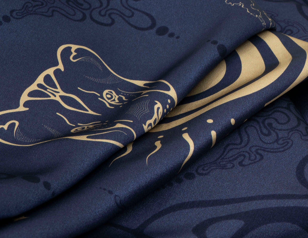 ZODIAC CHART — Skipper Blue | Silk Scarf