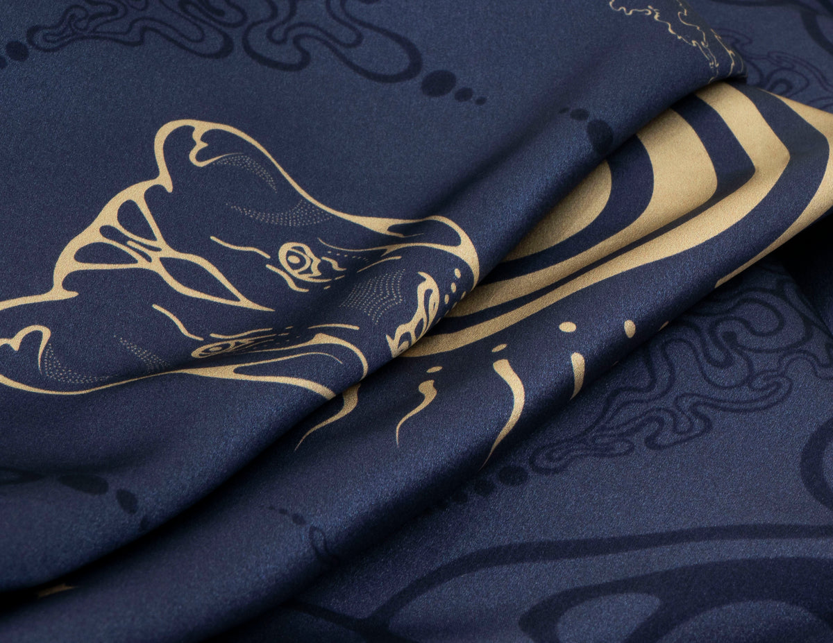 ZODIAC CHART — Skipper Blue | Silk Scarf