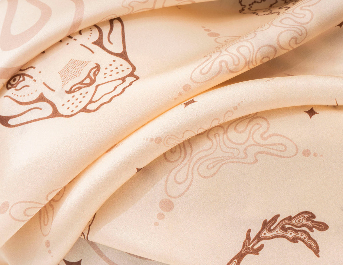 ZODIAC CHART — Moon Sand | Silk Scarf