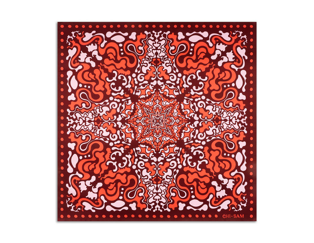 Cosmo - Terracotta Flame | Silk Scarf