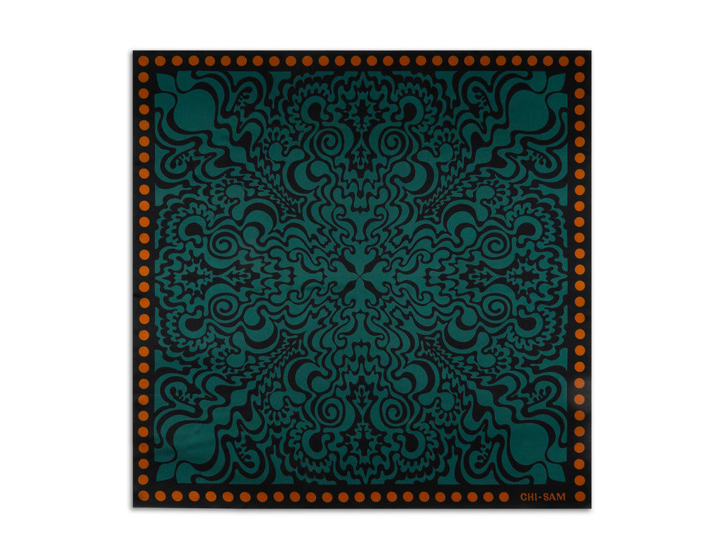 The Witch - Deep Sage | Silk Scarf