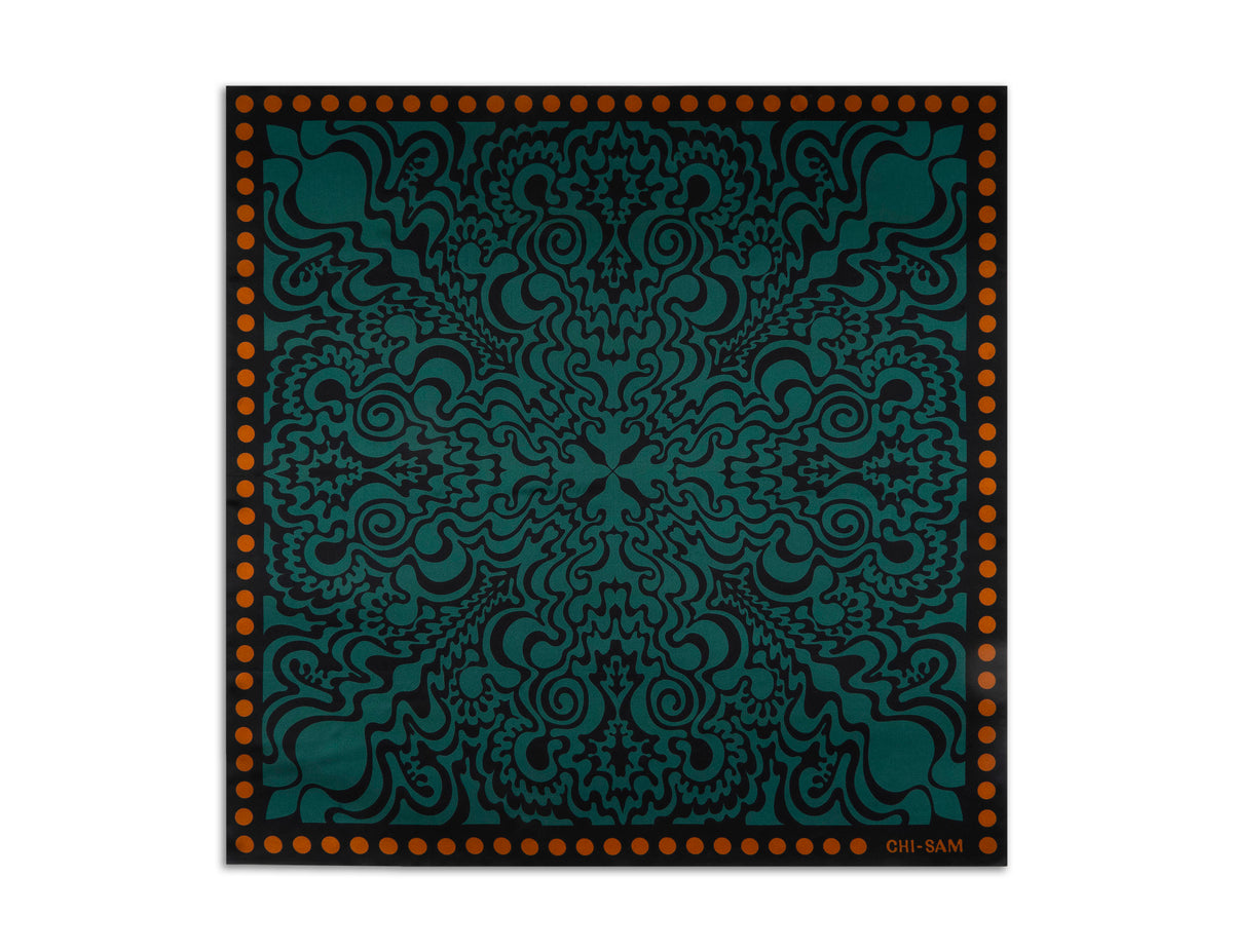 The Witch - Deep Sage | Silk Scarf