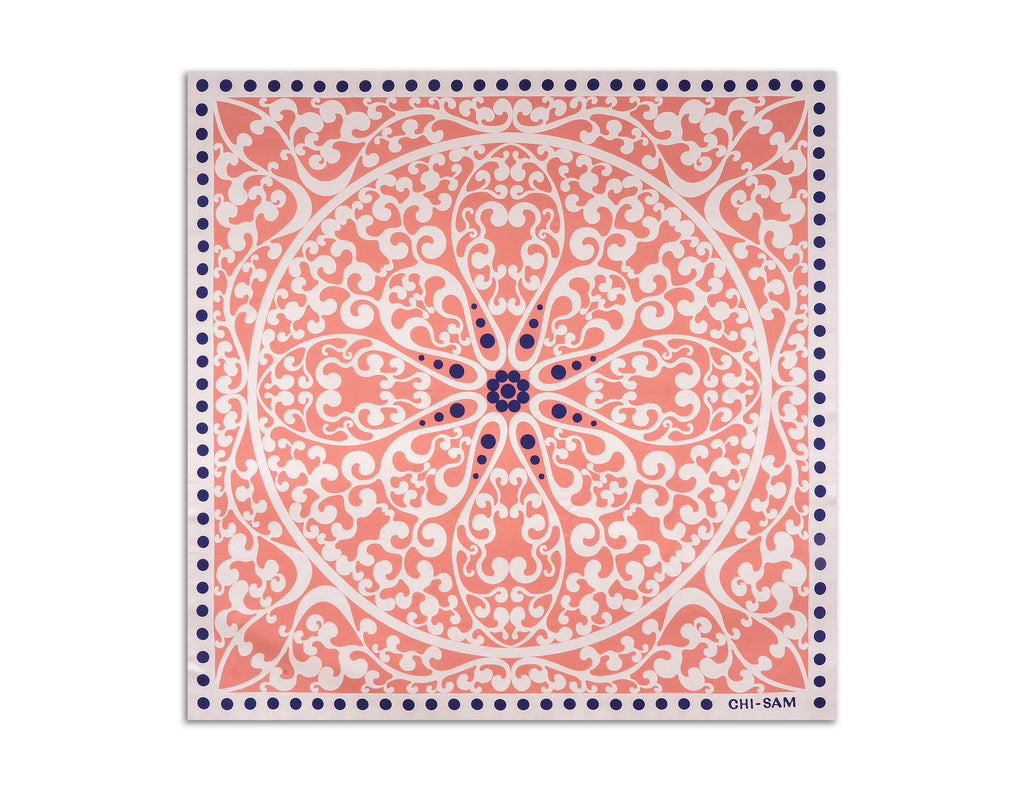 JUNE FLOWER — Petal Blush | Silk Scarf
