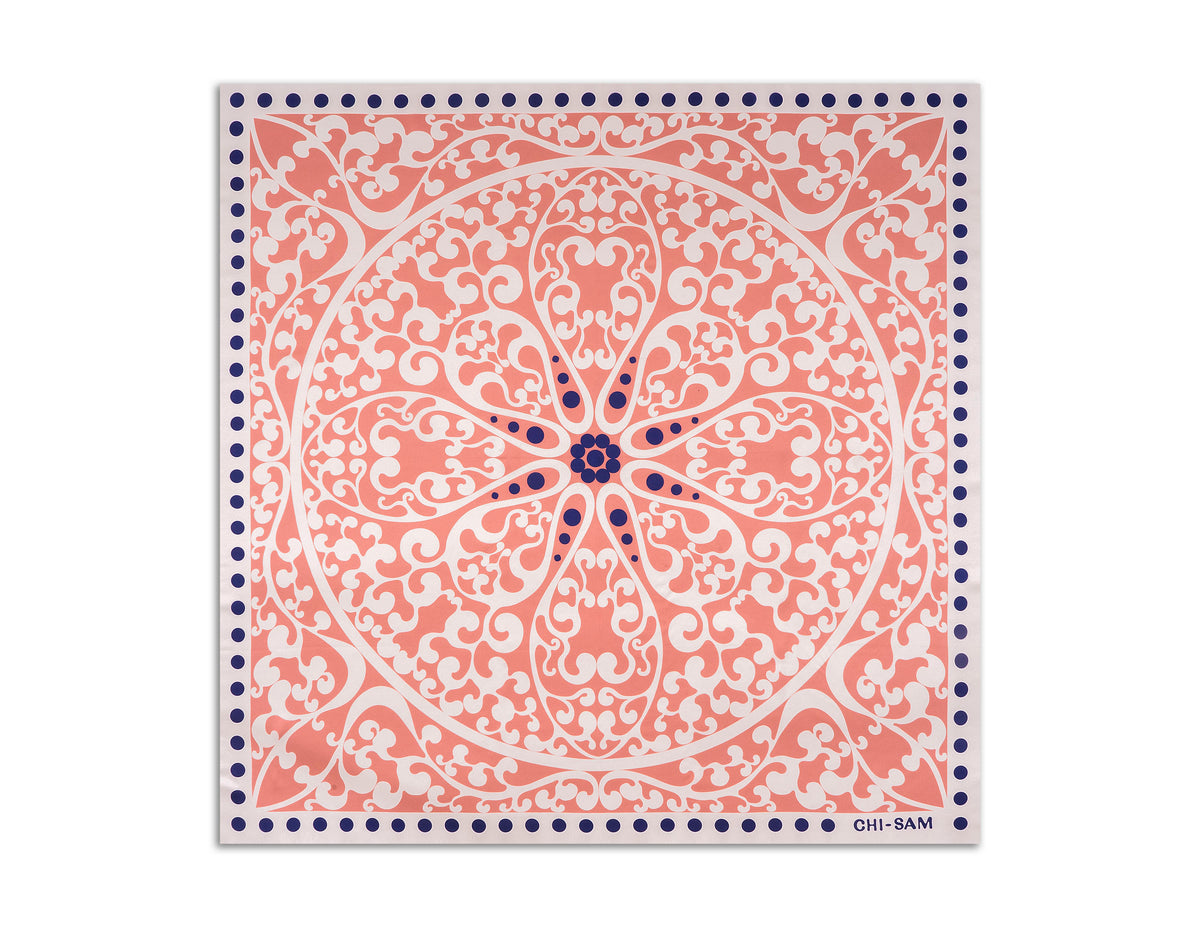 JUNE FLOWER — Petal Blush | Silk Scarf