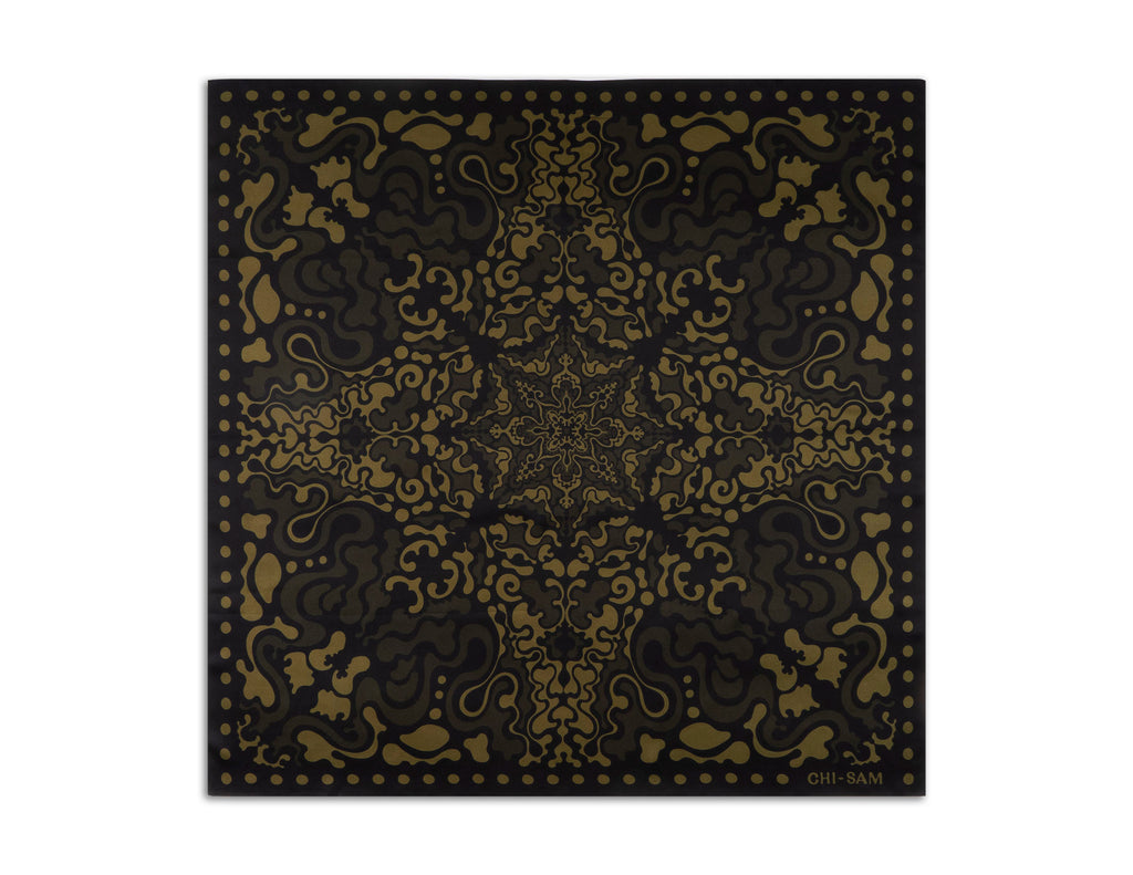 COSMO — Terracotta Flame | Silk Scarf