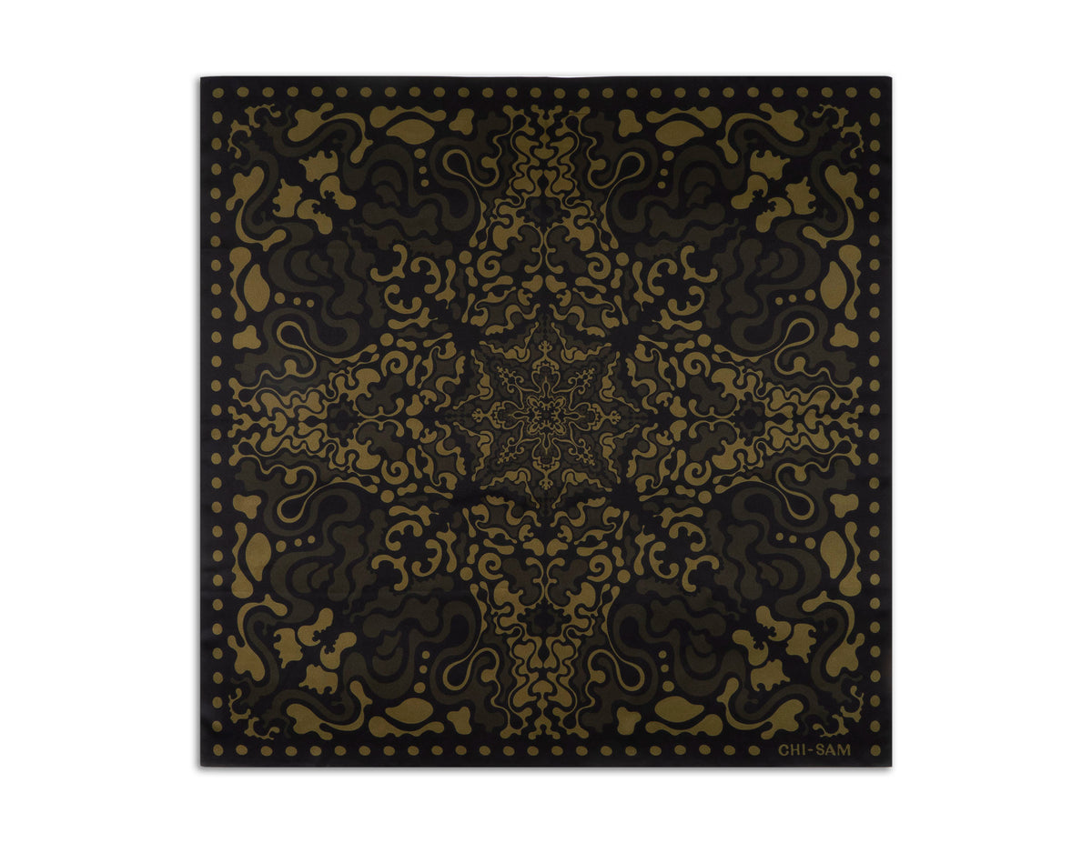 COSMO — Terracotta Flame | Silk Scarf