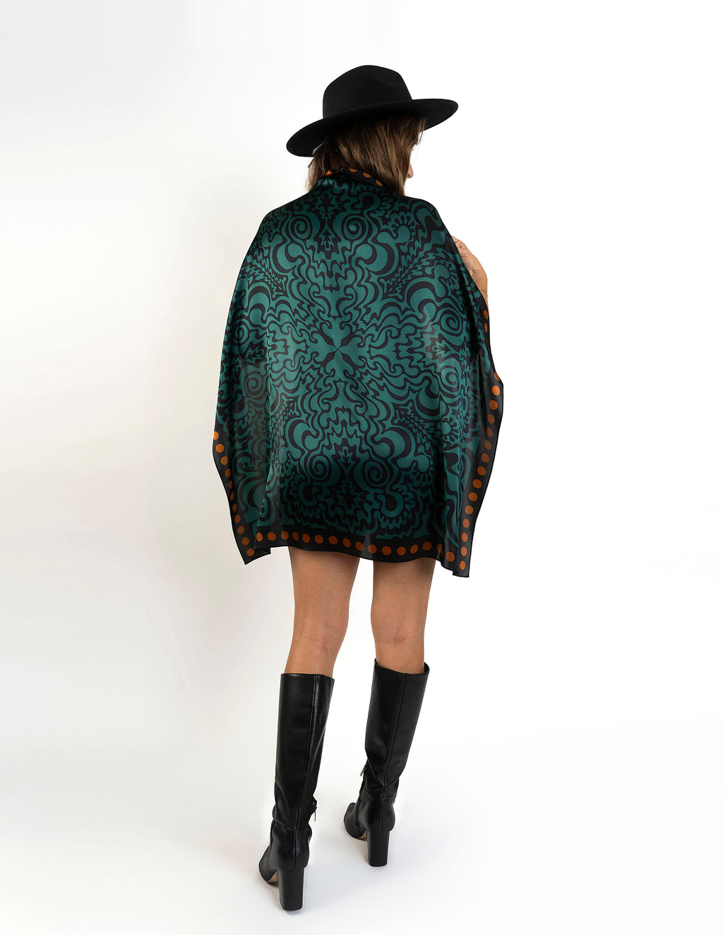 The Witch - Deep Sage | Silk Scarf