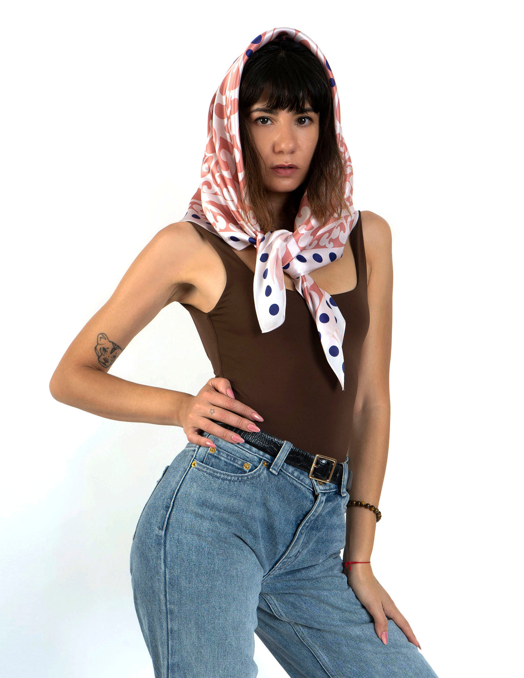JUNE FLOWER — Petal Blush | Silk Scarf