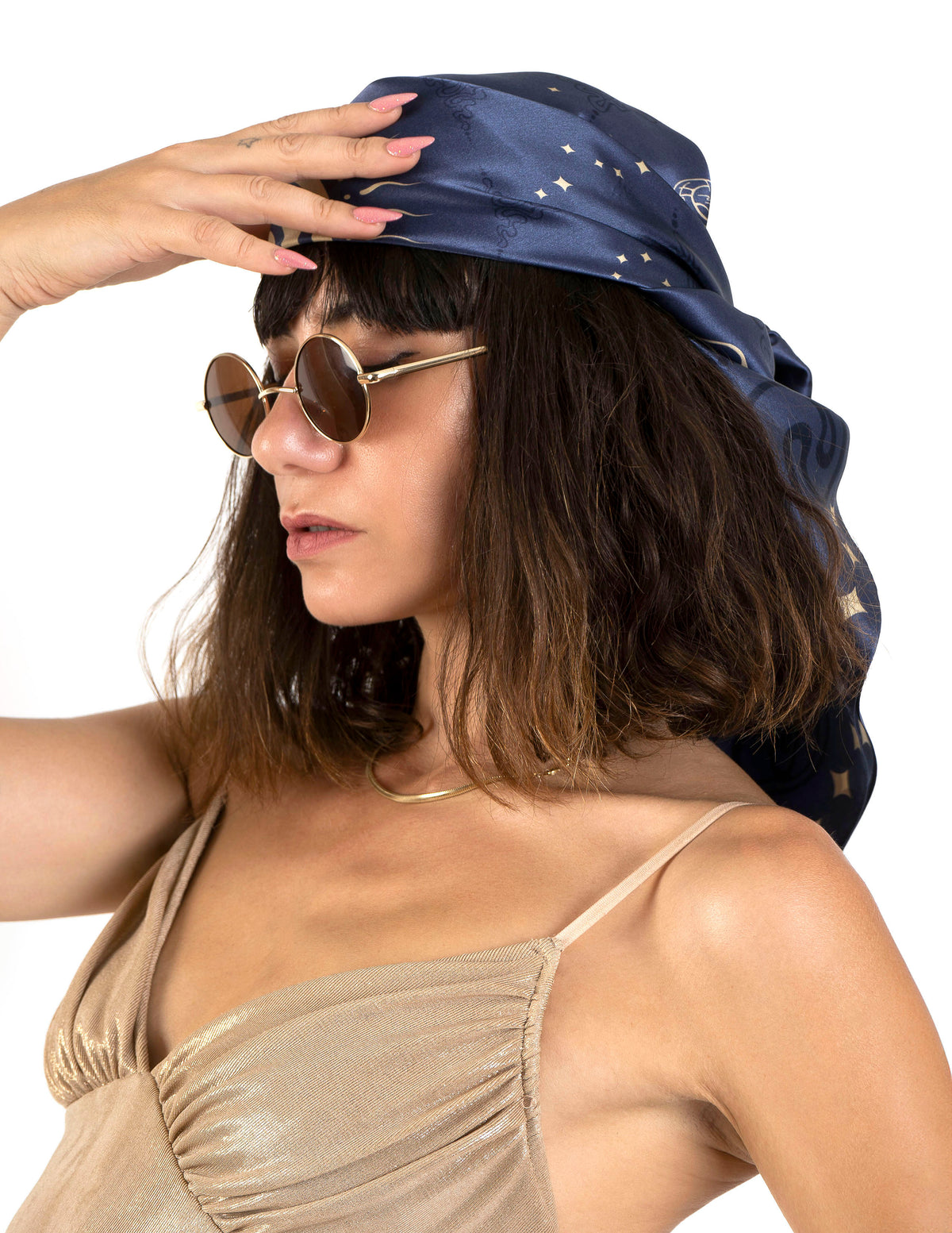 ZODIAC CHART — Skipper Blue | Silk Scarf