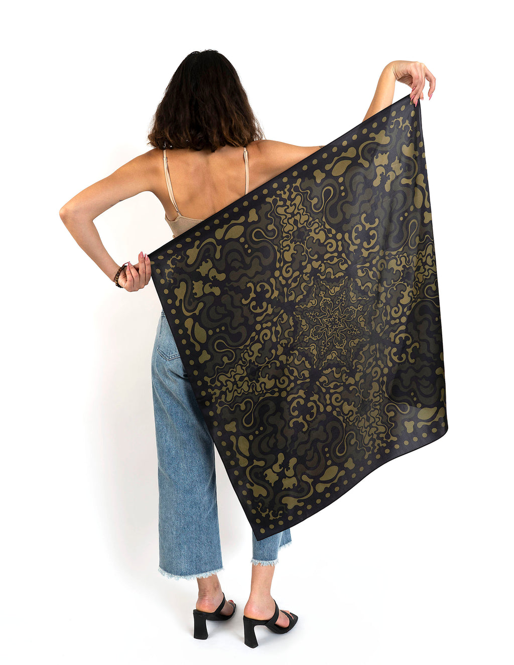 COSMO — Terracotta Flame | Silk Scarf