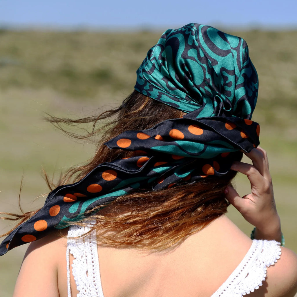 The Witch - Deep Sage | Silk Scarf