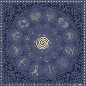 Zodiac Chart I Skipper Blue